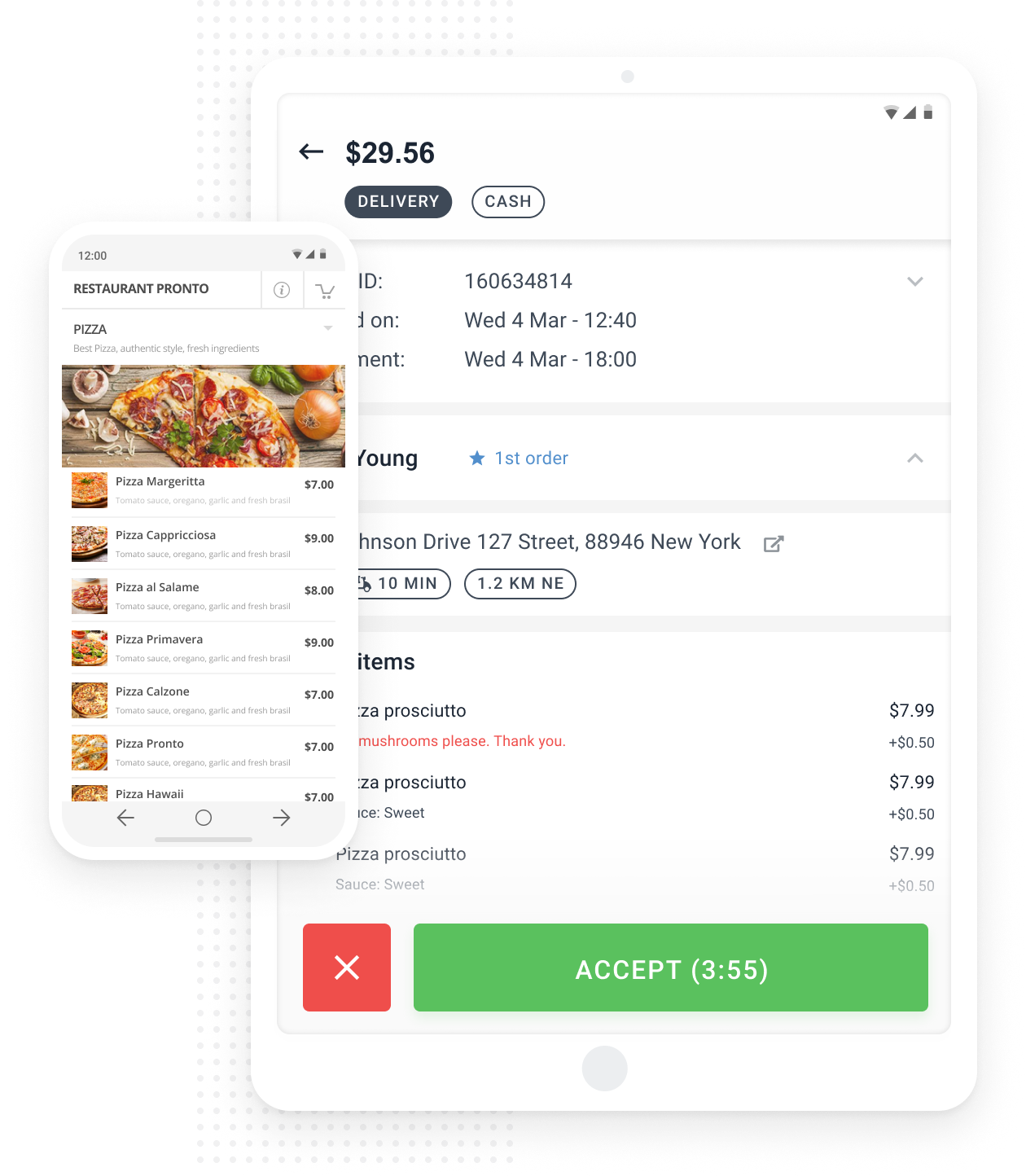 Restaurant App für Bestellannahme